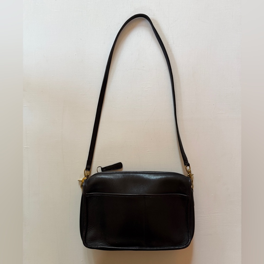 VTG COACH Black Purse Glovetanned Leather Companion Bag 9300 Classic Legacy USA
